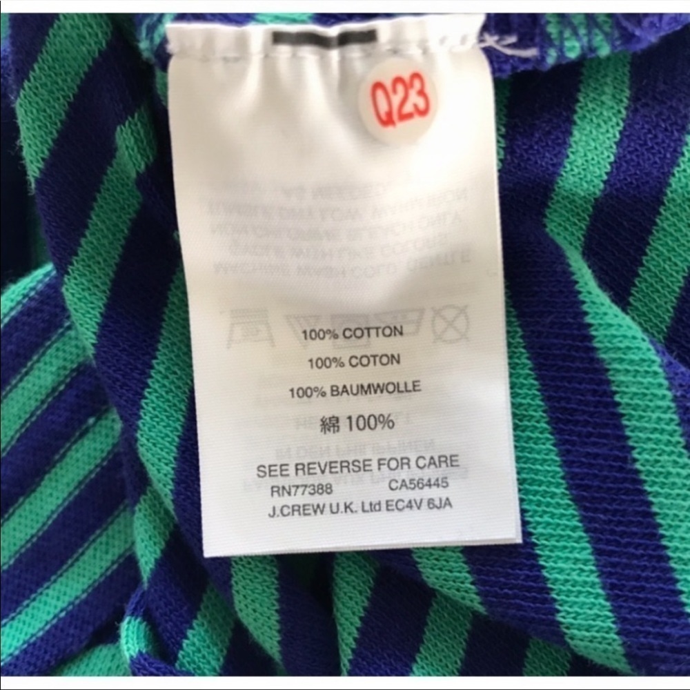 Nwt J. Crew Deck-Striped Oversize Top - Picture 6 of 8